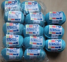 Lily Chin Harlem Yarn 13 Balls Brand New 7000 Aqua