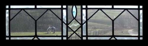 Pretty Arts & Crafts English Antique Stained Glass Window - Picture 1 of 1