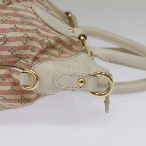 LOUIS VUITTON Mini Lin Croisette Marina PM Bag Pink White M95495 LV Auth 94959 - 第 18/24 張圖片