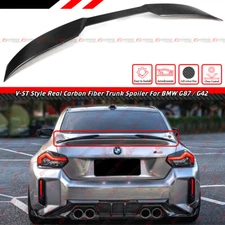 For 2022-25 BMW G42 230i M240i G87 M2 V-ST Style Dry Carbon Fiber Trunk Spoiler