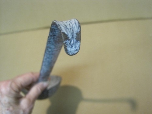 12" Antique Vintage Blue Mottled Splash Enamelware Graniteware Ladle Dipper - Picture 11 of 12