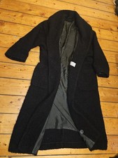 Vintage Designer Mantel "Styled by Yorn Paris" 44 XL Oversize Schurwolle schwarz