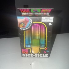 NeeDoh Nice-Sicle Rainbow Popsicle Squishy Nee Doh NEW Authentic Schylling