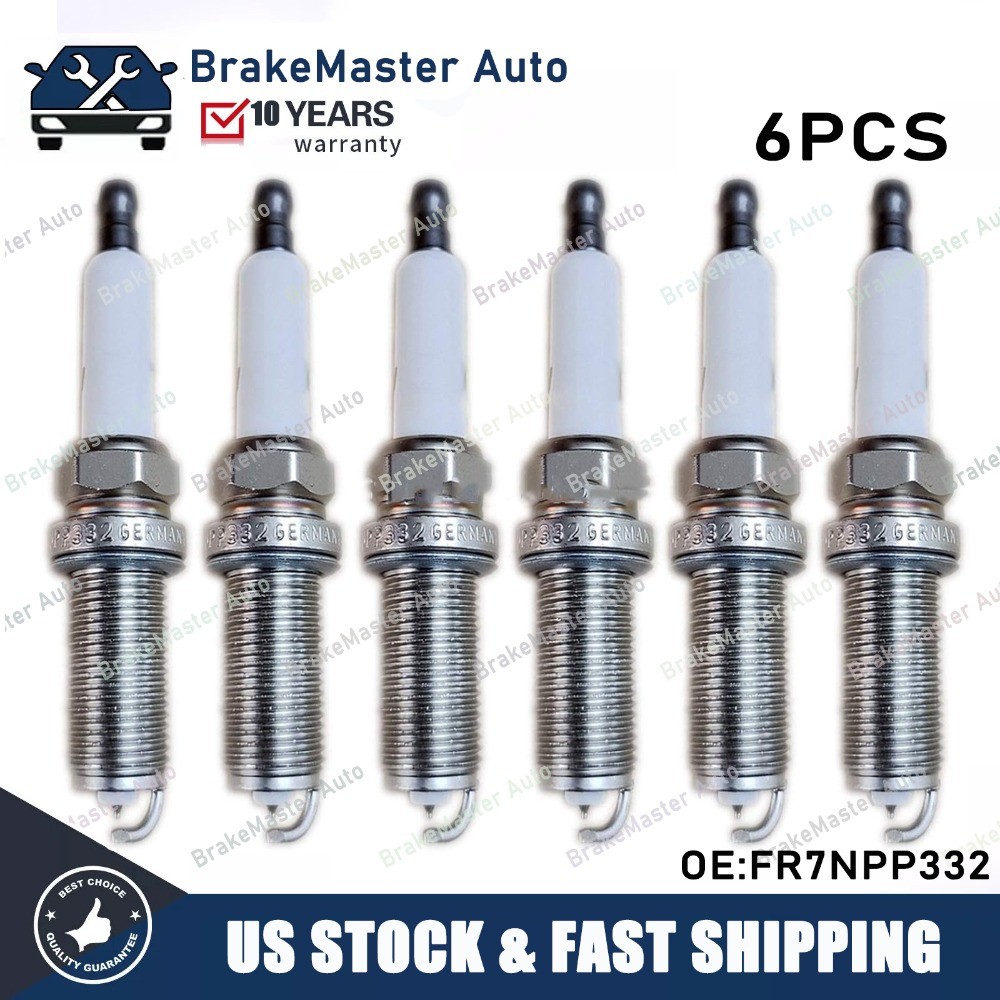 6Pcs FR7NPP332 Spark Plugs Platinum For BMW X3 X5 E60 E83 E85 E90 N51 N52 USA