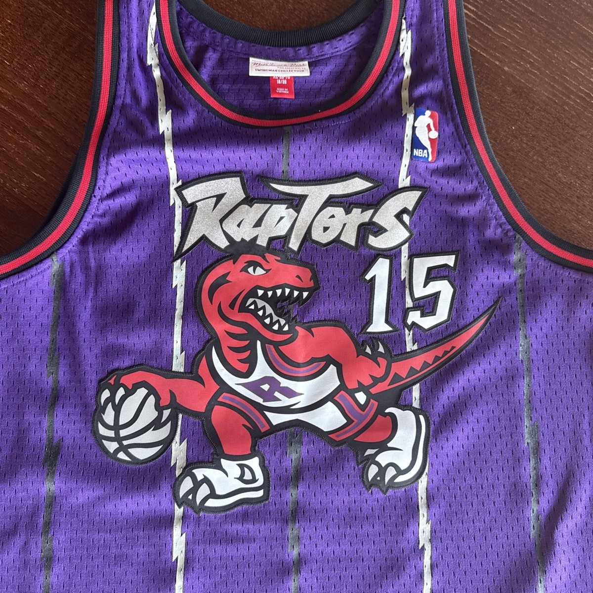 ウェア Mitchell & Ness Vince Carter Jersey Mitchell & Ness Vince Carter #15, Toronto Raptors Jersey, Size Y