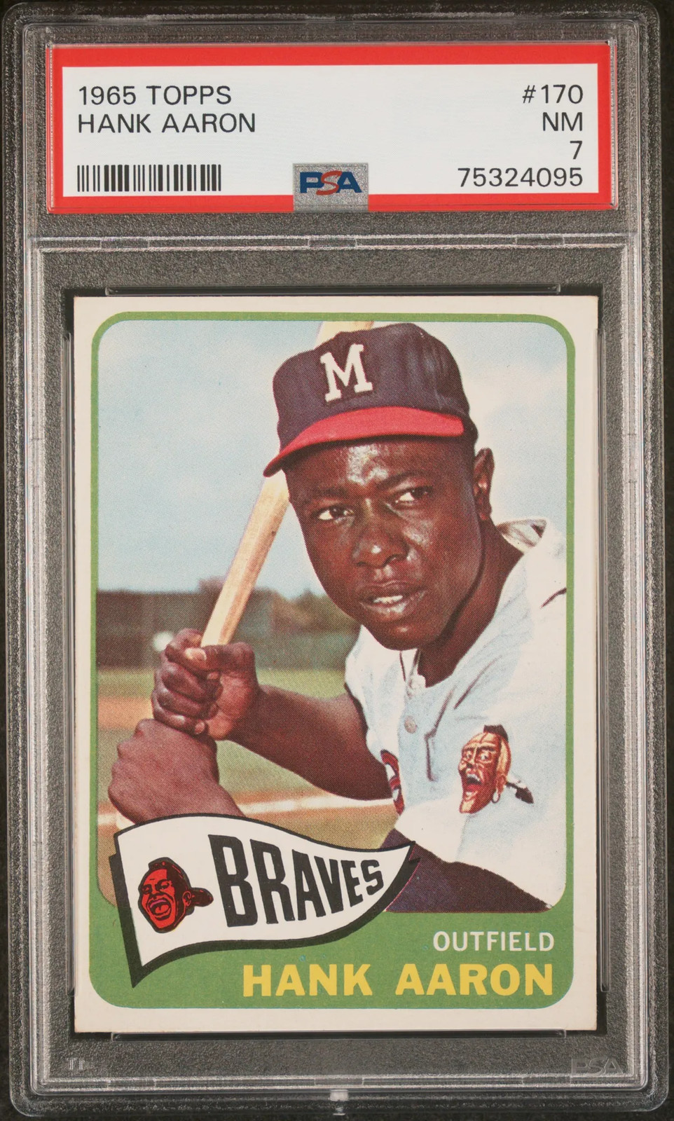1965 Topps Hank Aaron #170 PSA 7