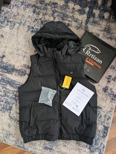 Rrtizan Heated Vest with Detachable Hood and Battery Pack for Men Women Winter L