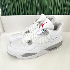 Nike Air Jordan 4 Retro Mid White Oreo Mens Shoes CT8527-100 Size 10.5