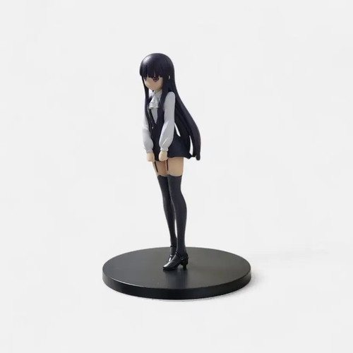 Vintage Black Hair Garter Belt Classic Girl Figurine