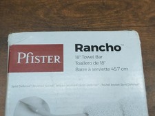 Pfister Rancho 18" in Brushed Nickel Wall Mount Towel Bar with Spot Defense NEW