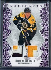2025-26 Artifacts Purple Material Patch #66 Hampus Lindholm 22/25