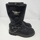 Harley Davidson Stratus Harness Biker Boots 95143 Mens 8.5 Black