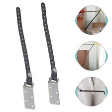 2Pcs Adjustable Furniture Wall Anchors Durable Safety Straps Assorted