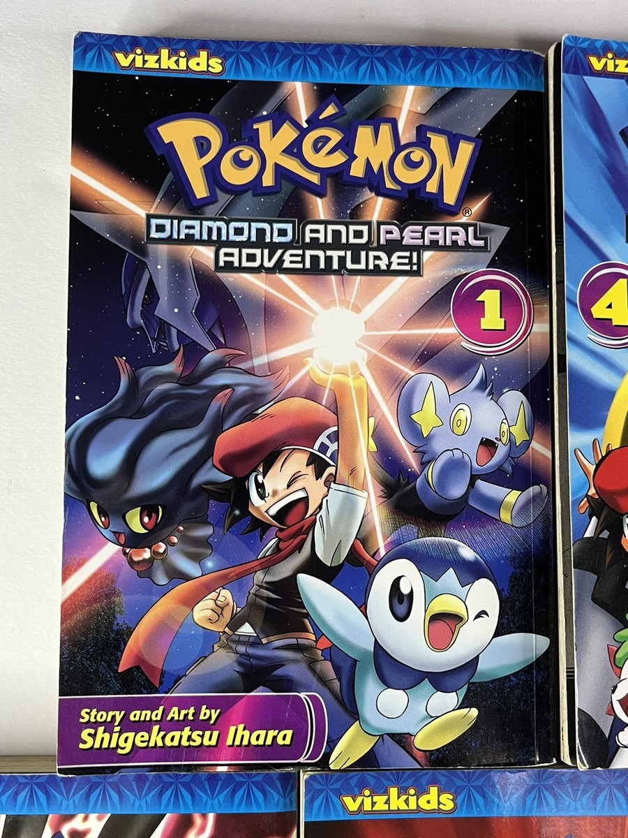 Pokemon Diamond and Pearl Adventure Manga Vol. 1, 4, 5, 6, 7, 8