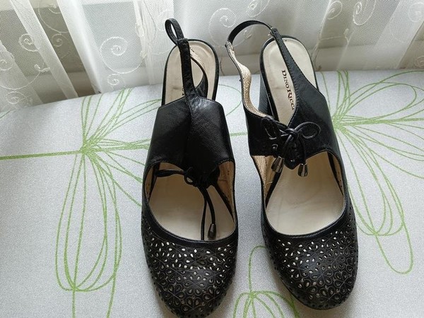Women Dino Richi Heels Black Leather 39