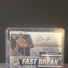 Panini Mosaic 2020-21 Elijah Hughes Fast Break Auto Prizm Rookie Jazz #FB-ELI