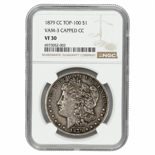 1879CC Morgan Silver Dollar $1 VAM 3 NGC VF 30