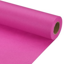 Wrapping Paper, 15" x 500"(42') 70 GSM Craft Packing Paper Rose Pink