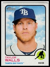 2022 Topps Heritage High Number #607 Taylor Walls Tampa Bay Rays MLB NM-MT