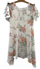 Disney Beauty and the Beast Floral Lace Cold Shoulder Dress Womens Size Medium