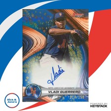 2024 Bowman's Best Vladi Guerrero Best of Auto Blue Refractor 10/150 NY Mets