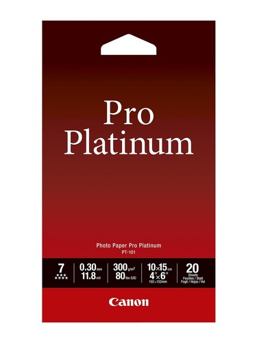 Canon Photo Paper Pro Platinum - Photo paper - 100 x 150 mm - 300 g/m2 - 20 shee