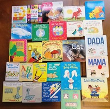 Lot of 26 Children BOARD Hardcover BABY TODDLER DAYCARE Kids BOOKS Random Mix
