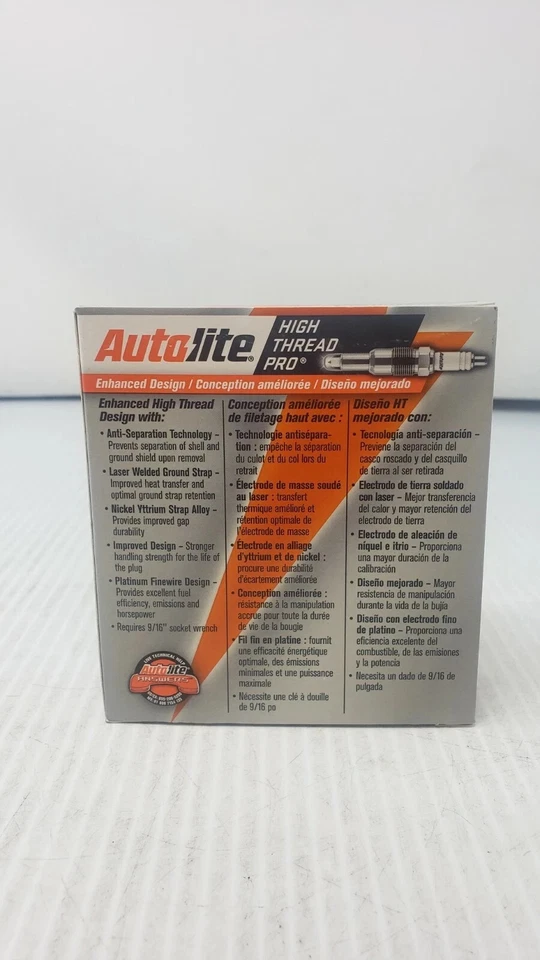 4x Bujías Autolite HT15 Platinum rosca alta - 2004-08 Ford F-150 F-250 Linc Foto 3 de 4