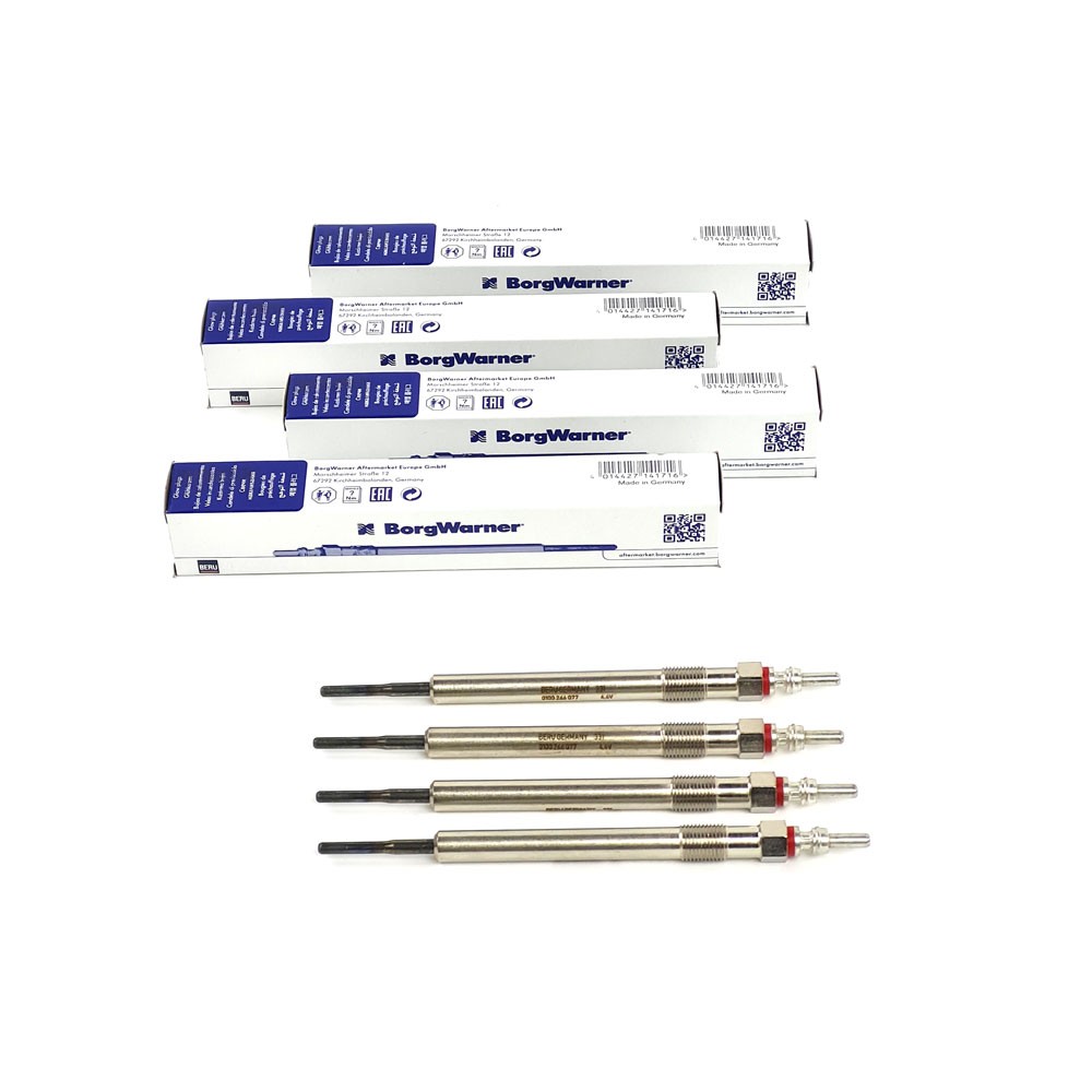 4X Beru Glow Plug GE126 For Opel Insignia Astra Meriva Zafira Mokka 1.6 CDTi