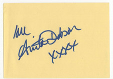 Anita Dobson Signed Page / Autographed English Actress