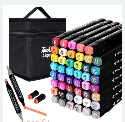  TOUCH 48-COLOR ALCOHOL MARKER SET