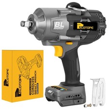 2200Nm Cordless Impact Gun Compatible with DeWalt Battery, 1/2" 1623FT-LBS Br...