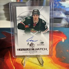 2024-25 SP Authentic Auto Future Watch #143 Liam Ohgren /999 RC 