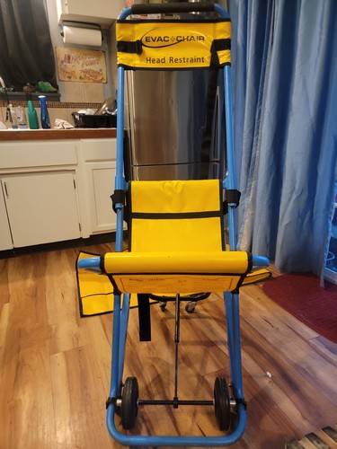 Evac Chair 300H (MK4) - 400lbs Blue Yellow Emergency Stair Lift Chair 