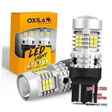 Upgraded 7440 LED Bulbs White for Reverse Lights, 4000LM 600 7443 Xenon White