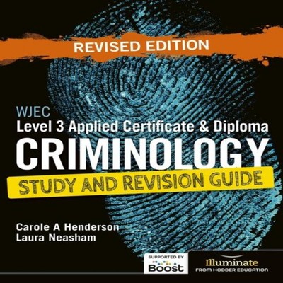 WJEC Level 3 Applied Certificate Diploma Criminology Study and Re
