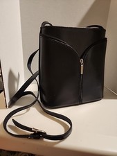 Vera Pelle Crossbody Bag Black