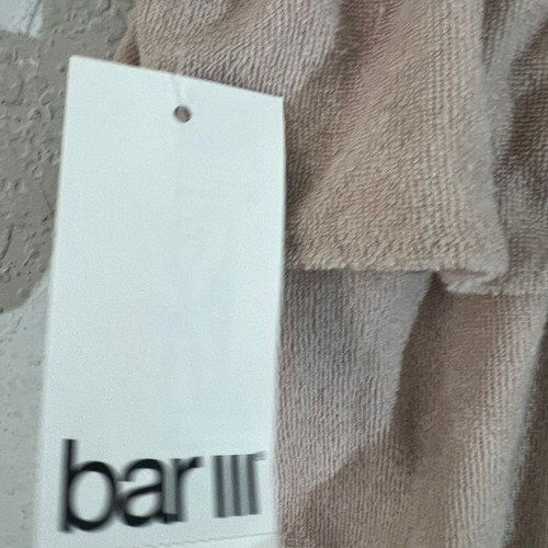Bar III Terry Ruffled Tube Cropped Top Naturally Nude Size S NWT - Picture 5 of 5