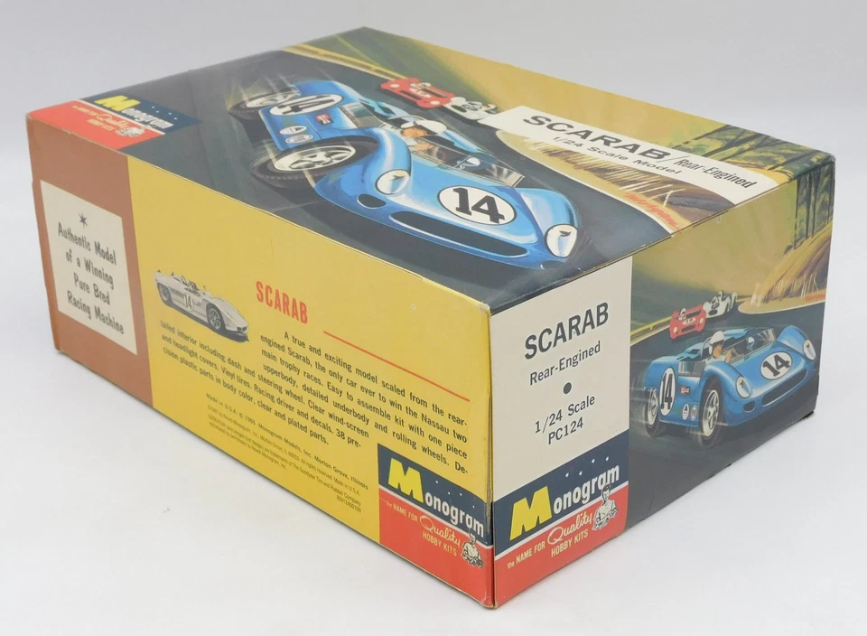 Monogram Skarabäus Rear Triebwerken Kunststoff slot car 1:24 Made IN USA 1965 - Bild 4 von 4