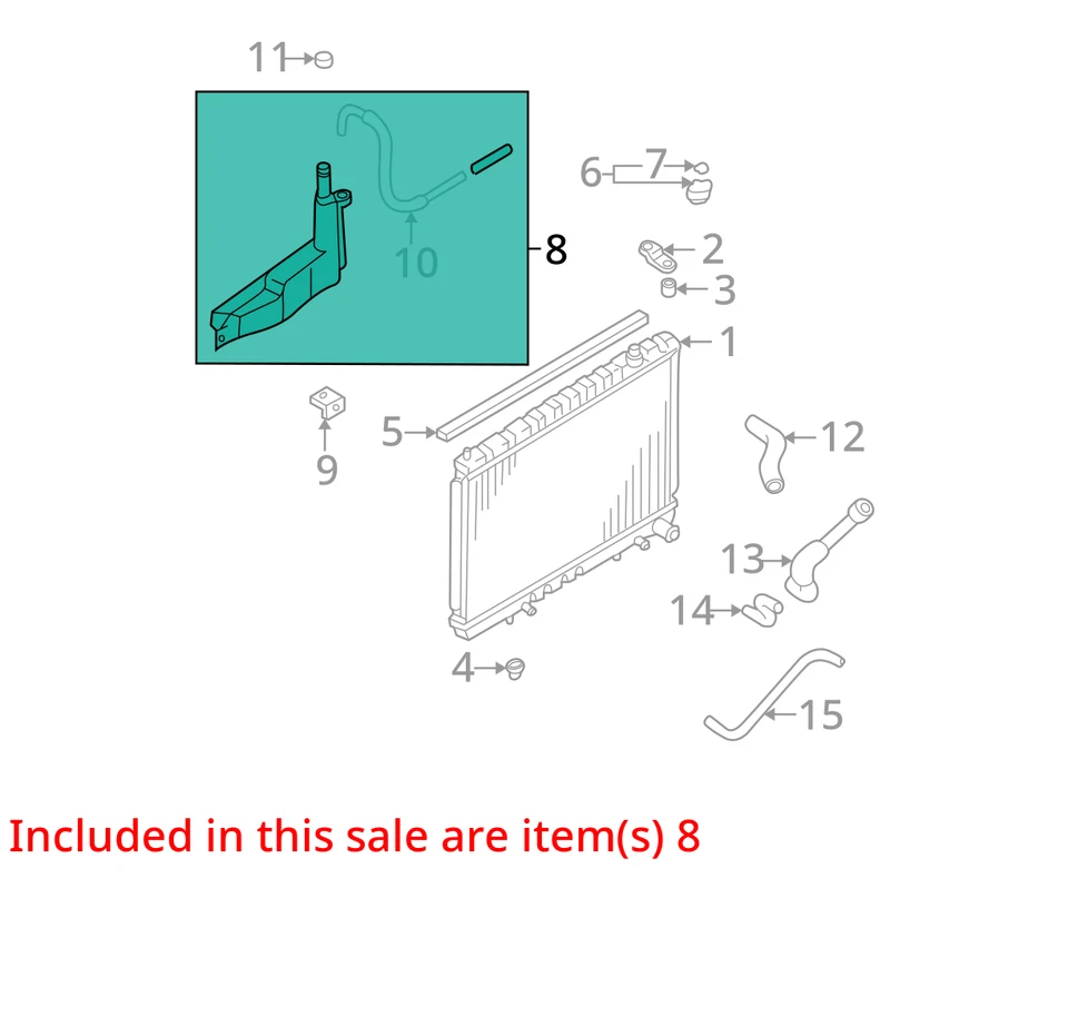 Coolant Reservoir Fits 97-00 INFINITI QX4 30494064 Foto 3 de 4
