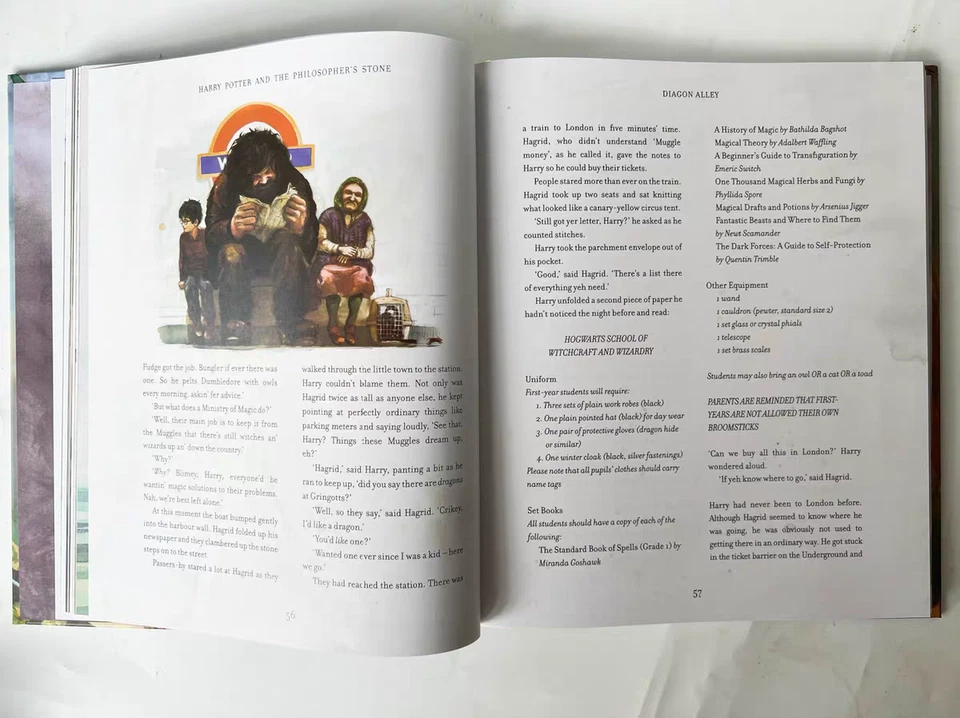 Harry Potter Illustrated 1-5 Hardcover Book Set by J K Rowling 5 Books US ver. - image 2 of 4