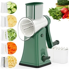 Stainless Steel Electric Cheese Grater Vegetable Fruits Chopper Shredder Slicer