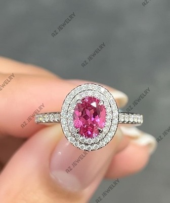 Pink Sapphire Ring 925 Sterling Silver Women s Ring Gift For Her.