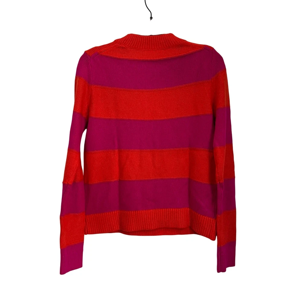 Banana Republic Red & Pink Striped Preppy Sweater Size XS - Image 2 of 4