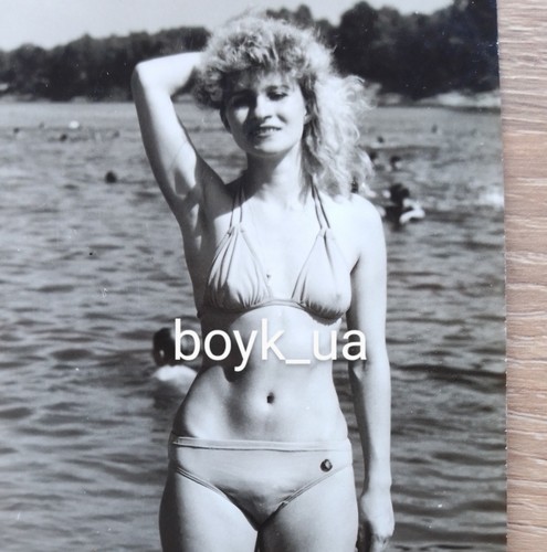Frau Achseln Bikini Ausbuchtung schöne Dame Strand Badeanzug hübsches Mädchen Vintage Foto - Bild 2 von 9