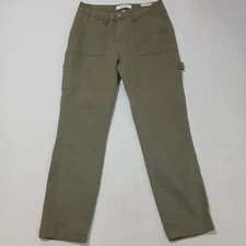 Judy Blue Size 27 Olive Green Cargo Slim Fit Casual Pant High Rise Ankle Jean
