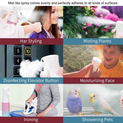 Multifunctional Spray Bottle Continuous Fine Mist Sprayer For Hairstyling Cl DON