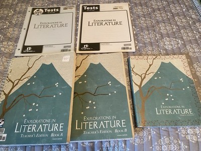 BJU Press Explorations in Literature 4th Edition Text, Teacher Books And Tests