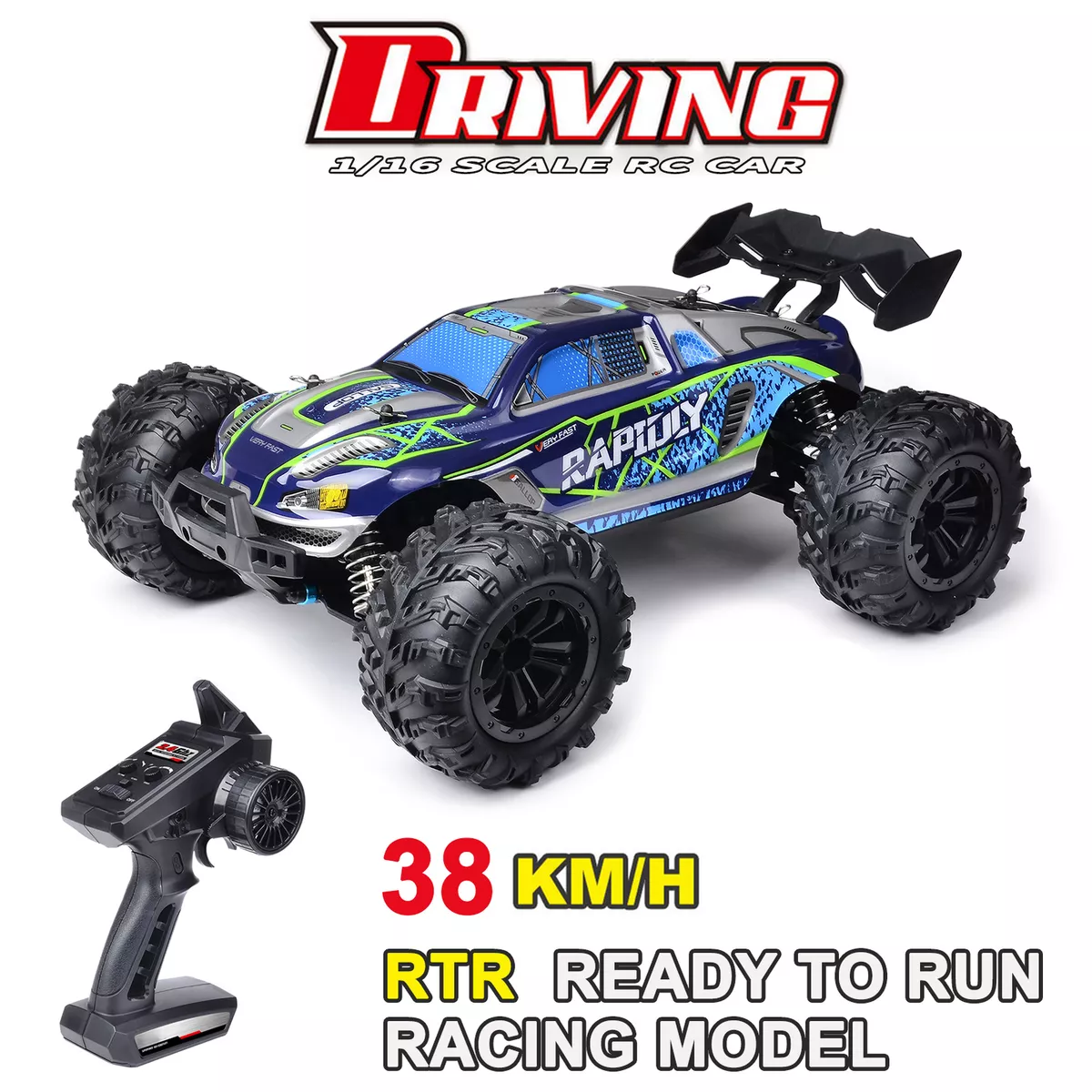 1 16 2.4GHz 4WD RC Racing Car 38KM H High Speed Off Road Drift