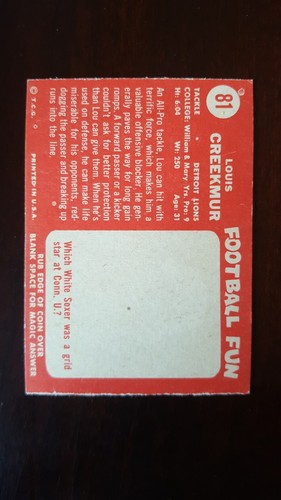 1958 topps football cards #61 to #132, complete your set - Picture 71 of 257